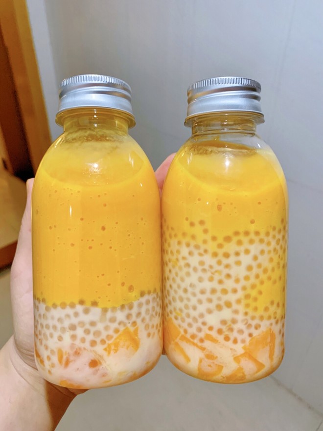 芒果椰汁西米露-苍天啊！怎么这么好喝！！